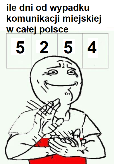 ile dni od wypadków komunikacji miejskiej w całym polsce