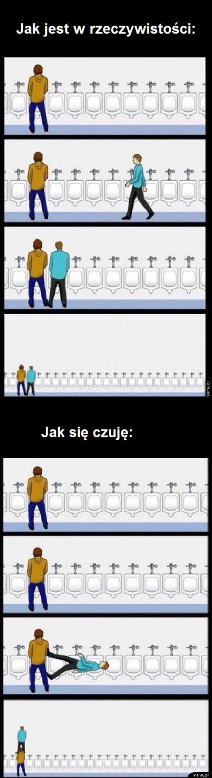 W toalecie publicznej