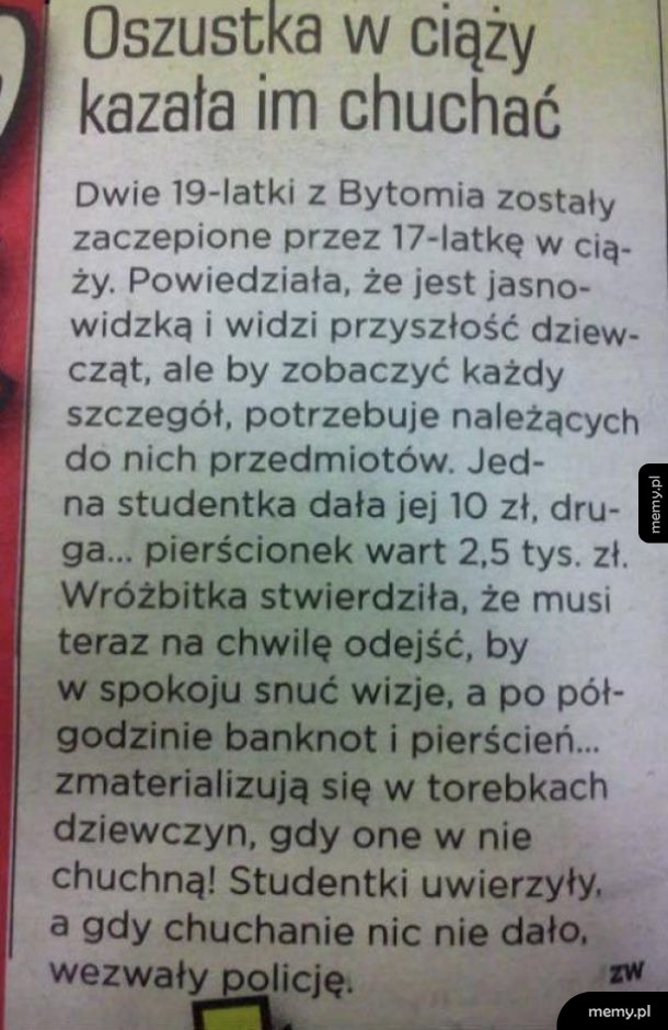 Że co