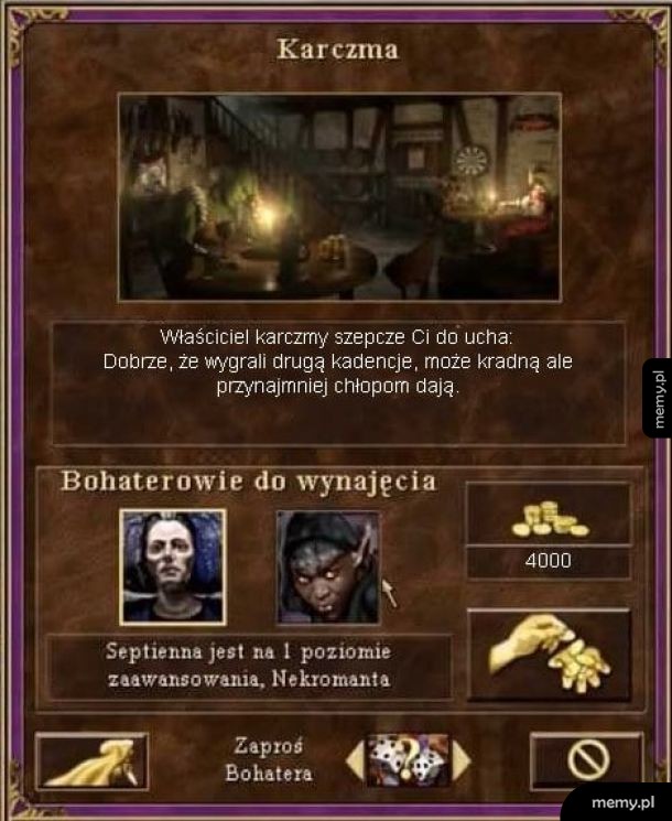 Właściciel karczmy szepcze ci do ucha