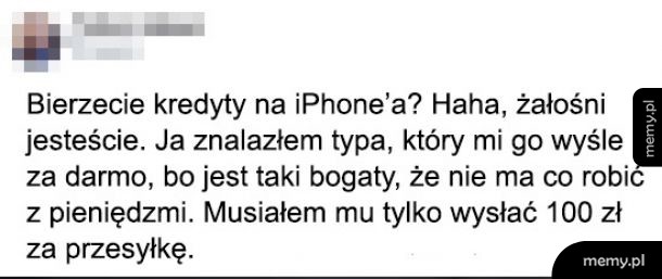 Na pewno mu wyśle