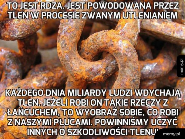 Tlen utlenia, czyli szkodzi