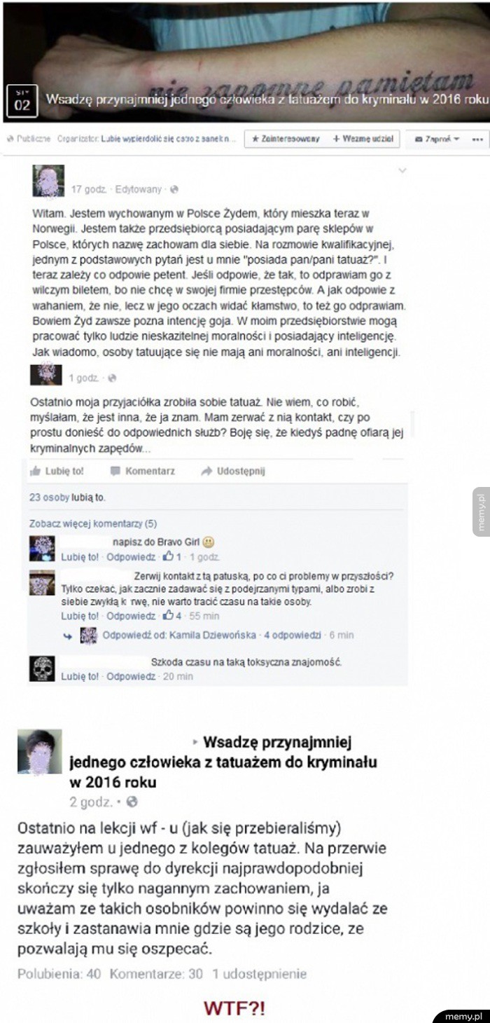 Tatuażyści kryminaliści xD co się dzieje?