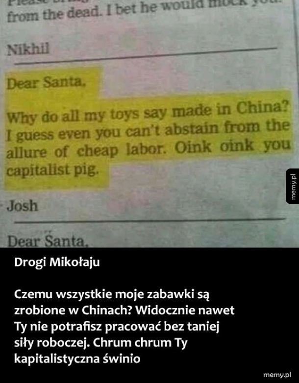 List do Mikołaja