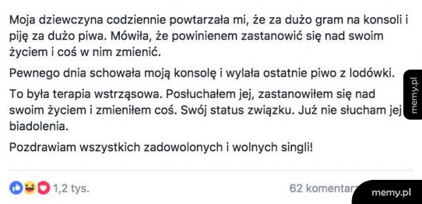 Trzeba coś zmienić w życiu