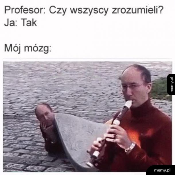 Kiedy mnie pytają, czy zrozumiałem, co przed chwilą mówili