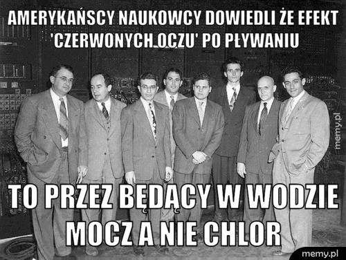 Czerwone oczy po pływaniu