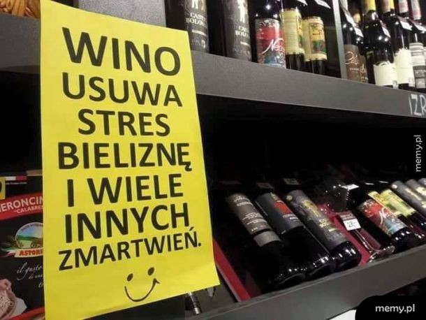 Wino zawsze spoko