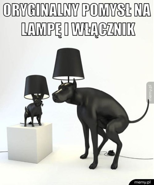 Oryginalny pomysł na lampę i włącznik 