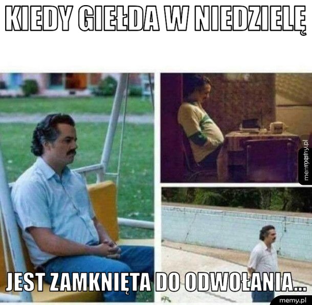 Kiedy giełda w niedzielę jest zamknięta do odwołania...