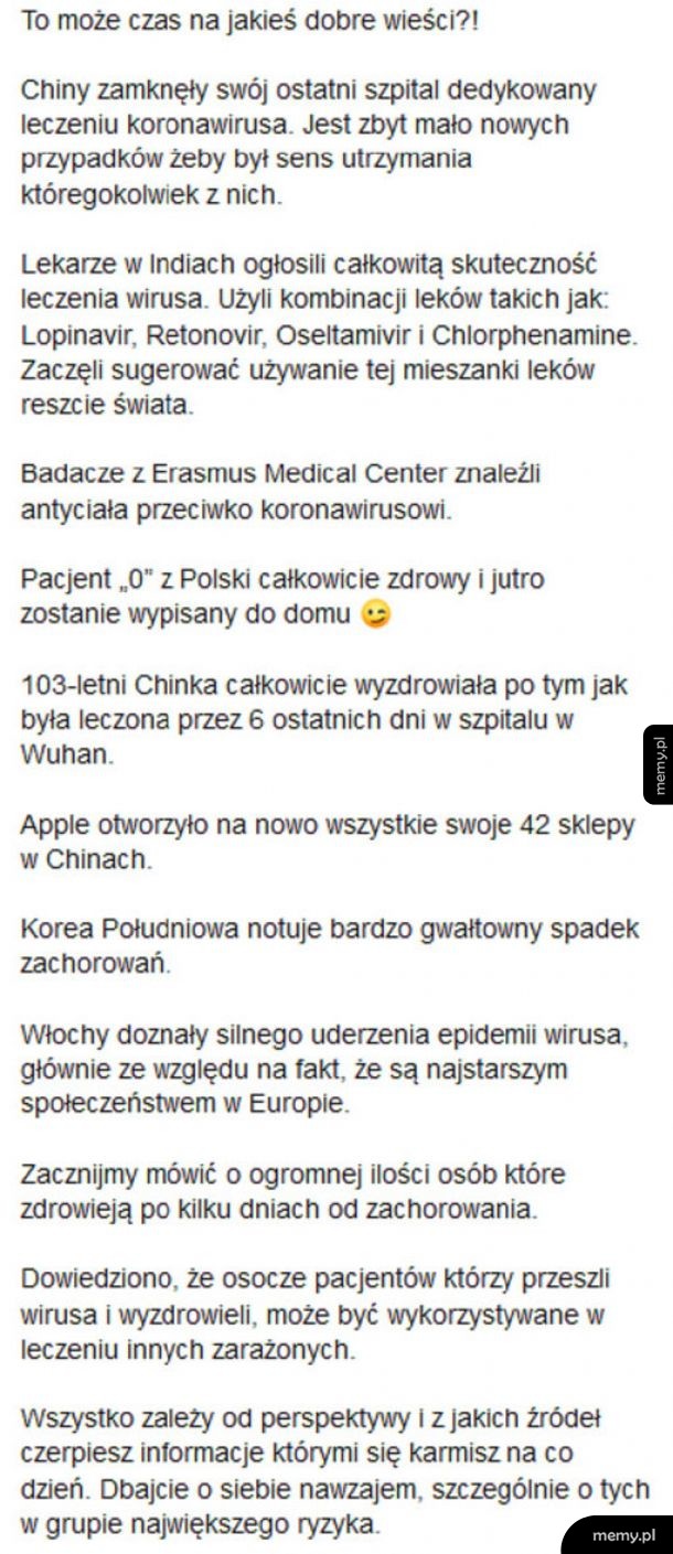 Dawka dobrych wieści