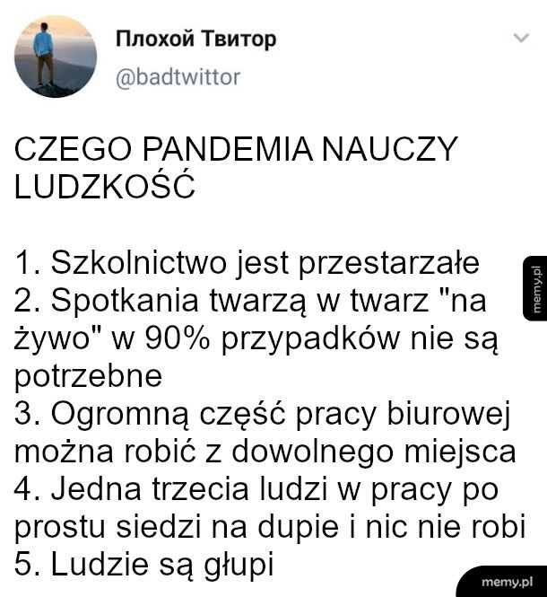 Oby społeczeństwa wyciągnęły z tego naukę