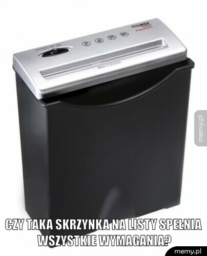 Czy taka skrzynka na listy spełnia wszystkie wymagania?