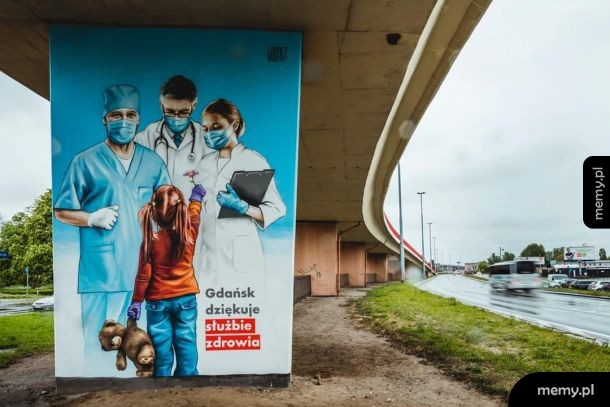 Mural dla Medyków