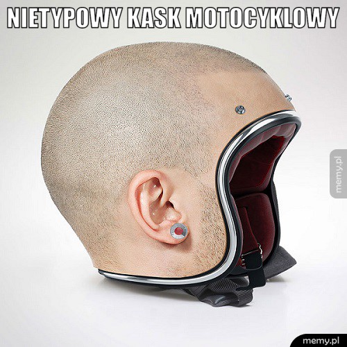 Nietypowy kask.