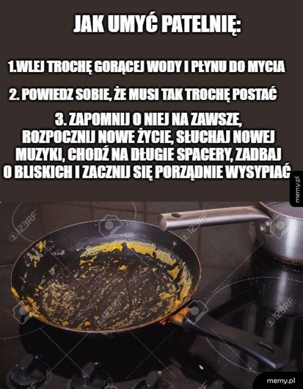 Mycie patelni