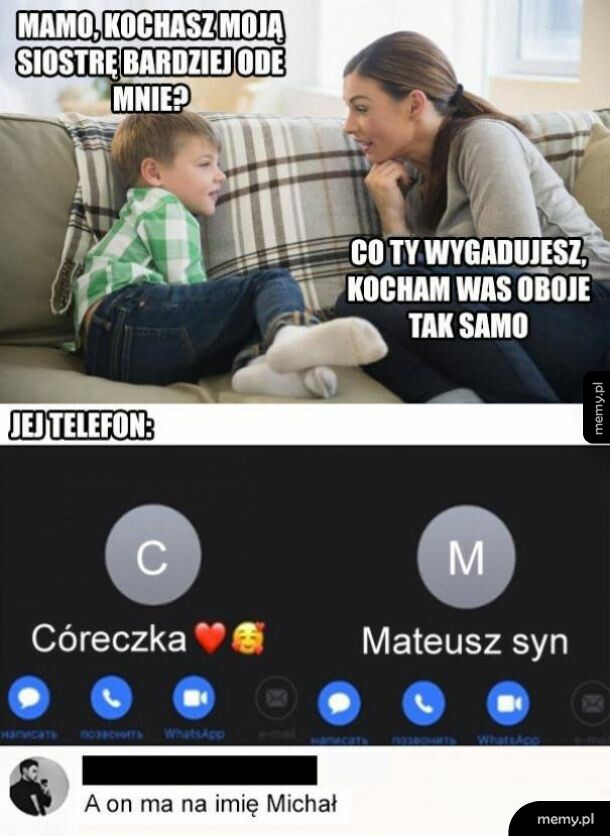 Syn vs córka