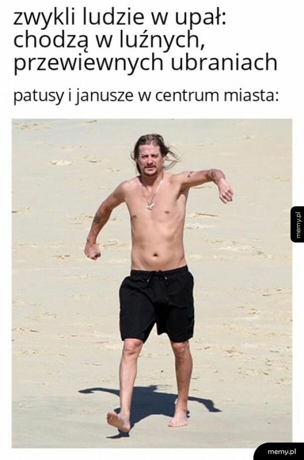 Ludzie w upał