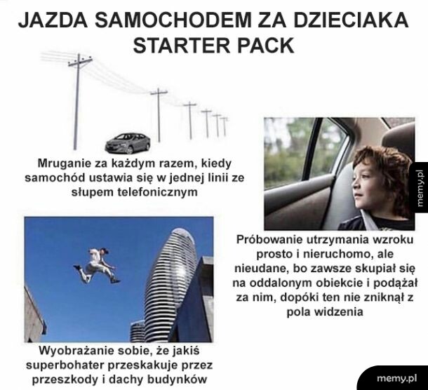 Jeszcze liczenie słupków i podążanie za kroplą na szybie