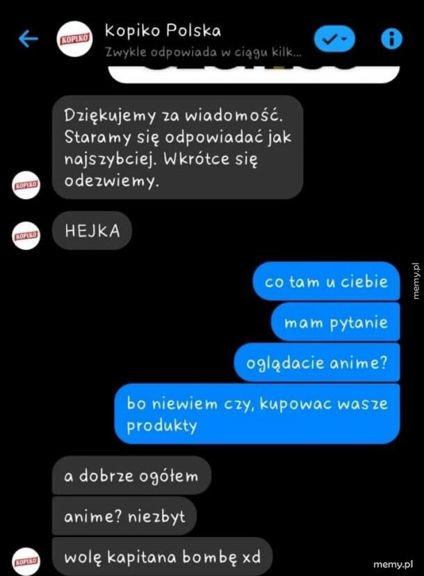 W sumie szanuję ziomków od cukierków