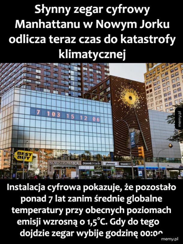 Zegar na Manhattanie