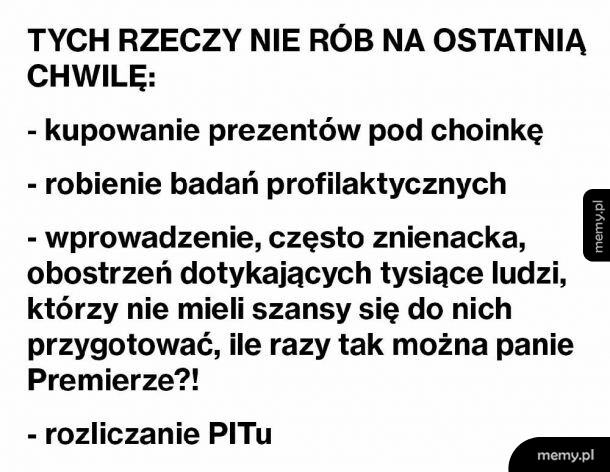 Na ostatnią chwilę