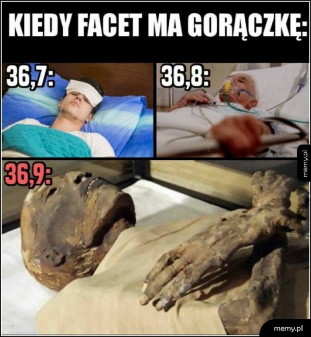 Gorączka u faceta