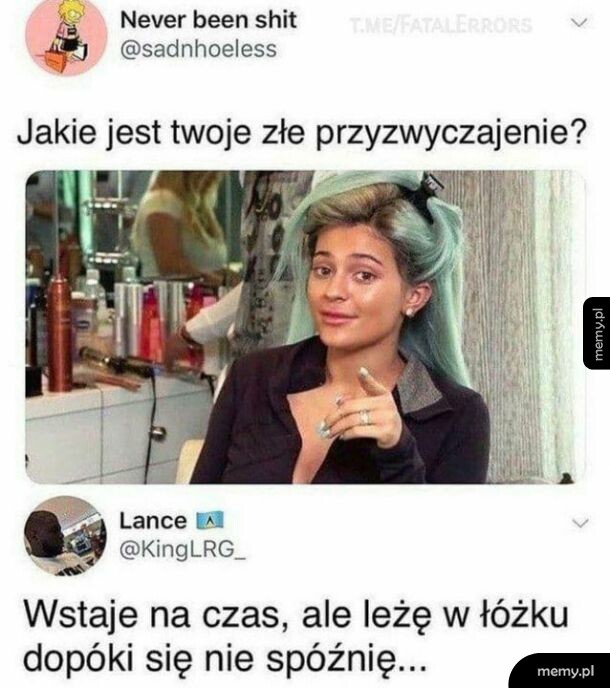 Złe przyzwyczajenie