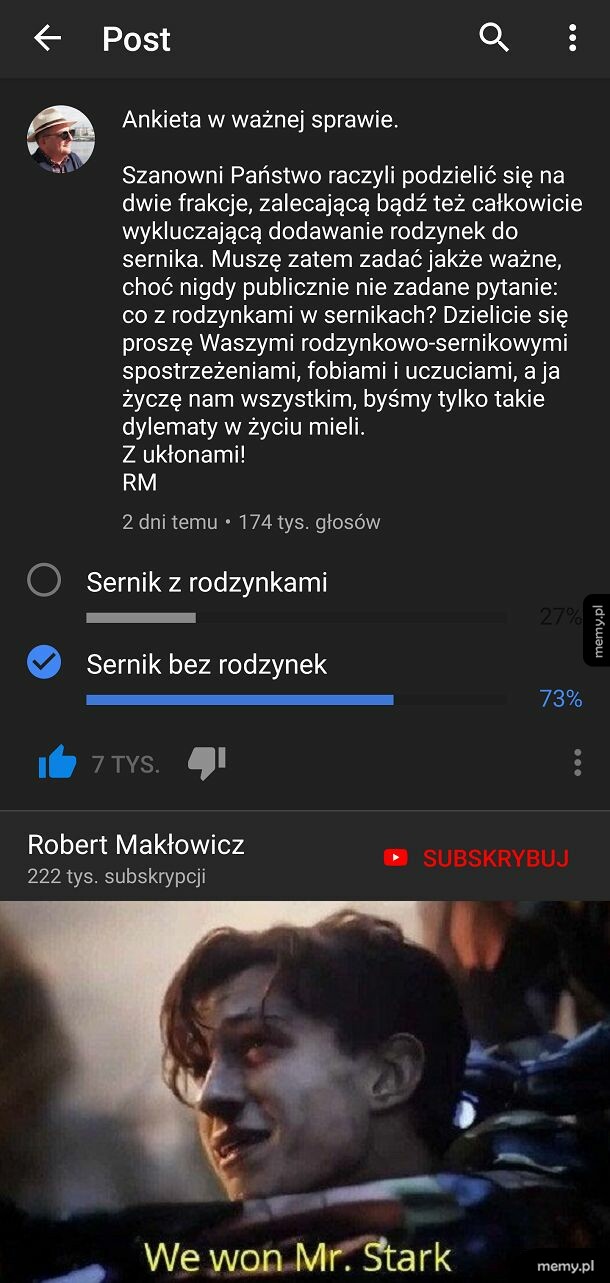 Nareszcie! Koniec sernikowej herezji.