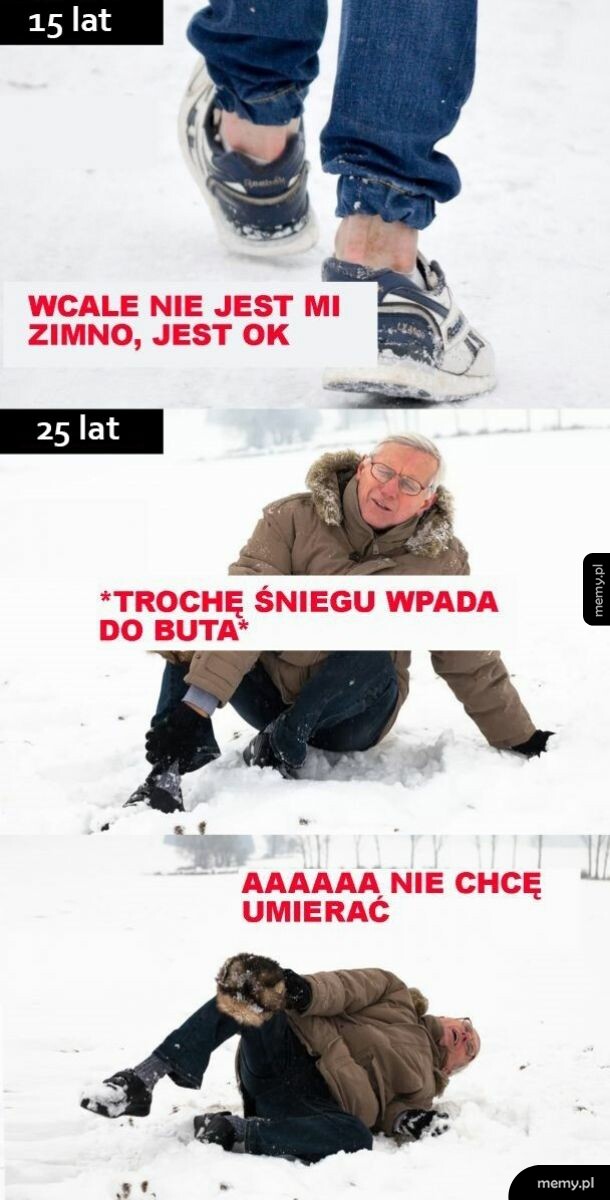 Śnieg kiedyś VS dziś