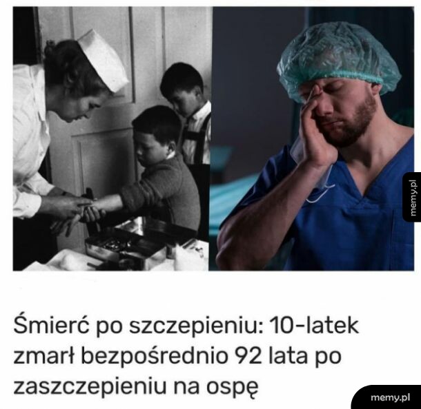 Śmierć po szczepieniu