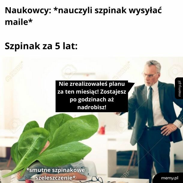Uciekaj szpinaku!