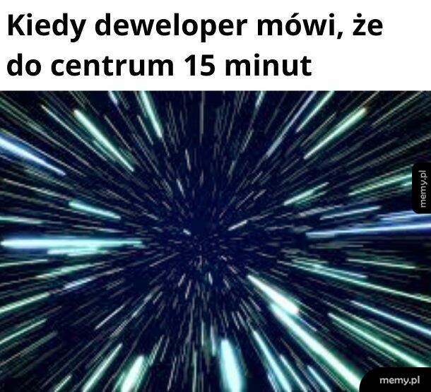 Tylko jeżeli osiągniesz prędkość nadświetlną