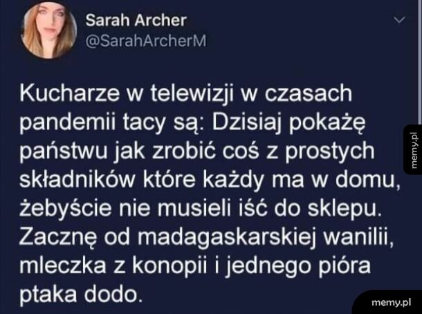 A teraz jakieś proste danie. Jego przygotowanie zajmie 2, góra 3 godziny.