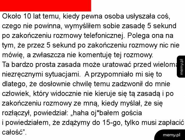 Bardzo przydatna zasada