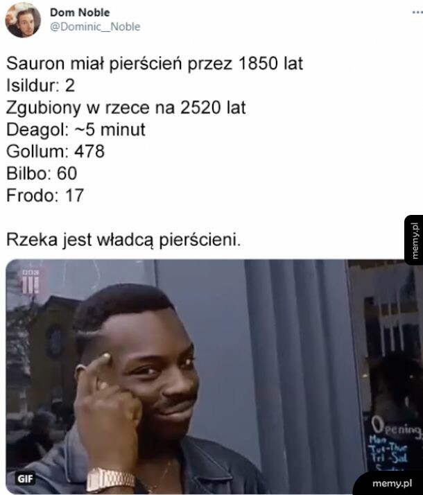 Najgorszym Upiorem Pierścienia jest rzeka...