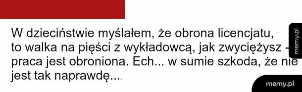 Obrona licencjatu