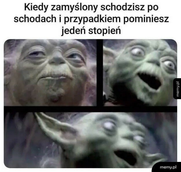 Kiedy zamyślony schodzisz po schodach