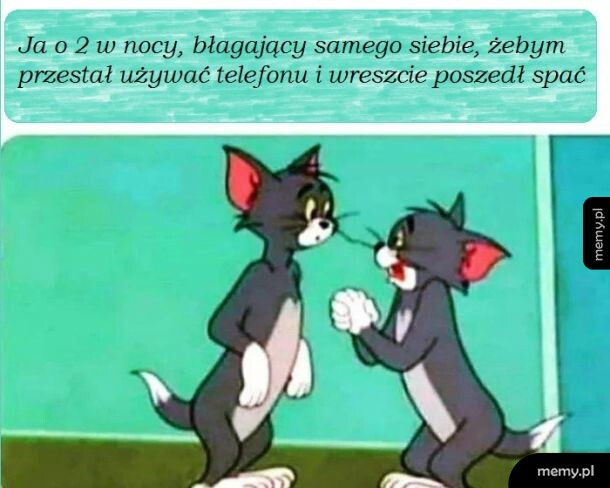 Scrollowanie w nocy