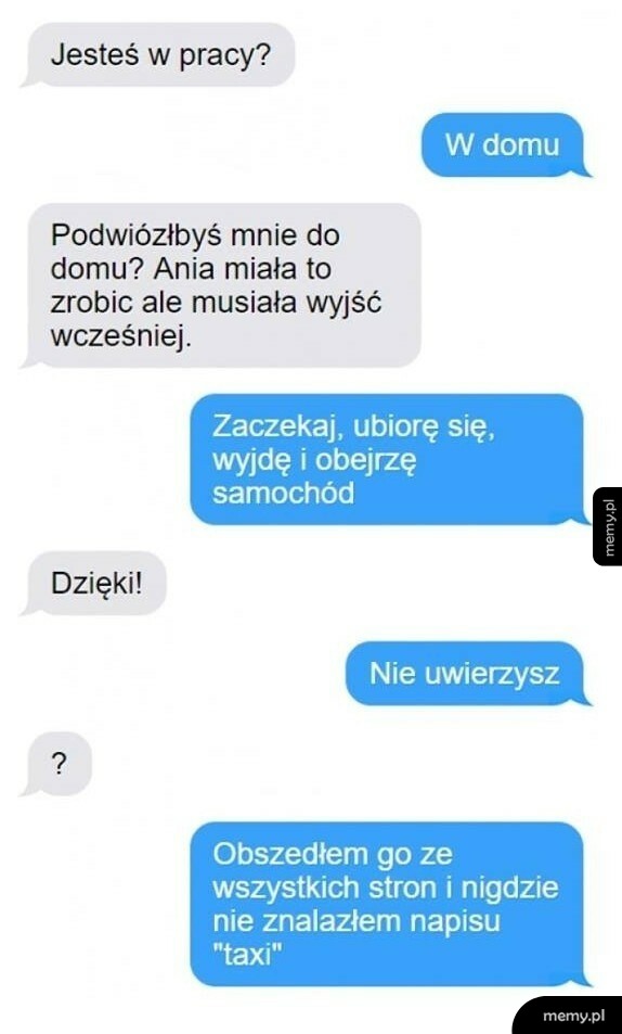 Prośba o podwózkę