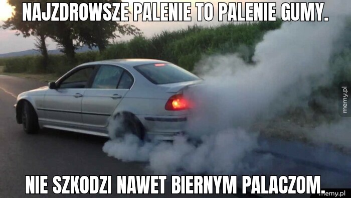 Najzdrowsze palenie to palenie gumy. Nie szkodzi nawet biernym palaczom.