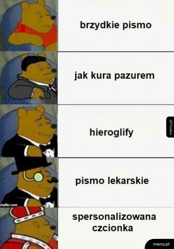 Brzydkie pismo