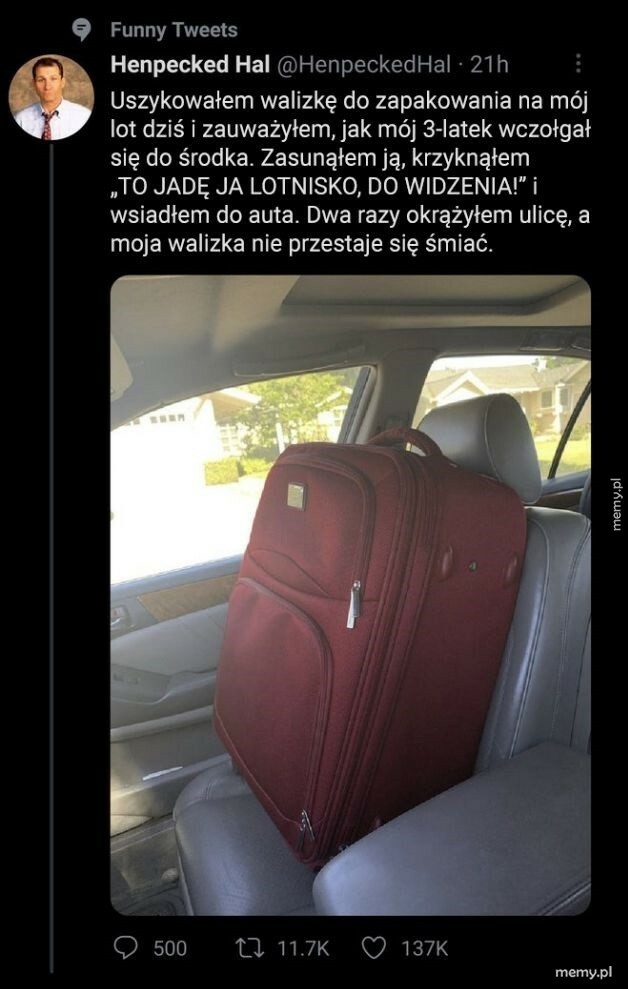 Śmiejąca się walizka