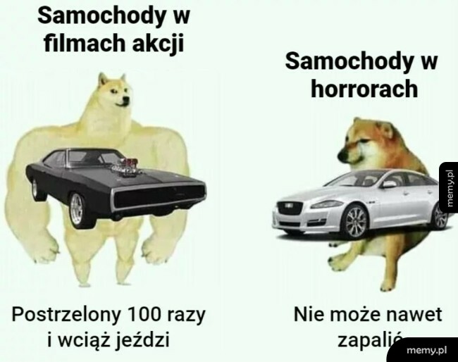 Samochody w filmach akcji vs. W horrorach