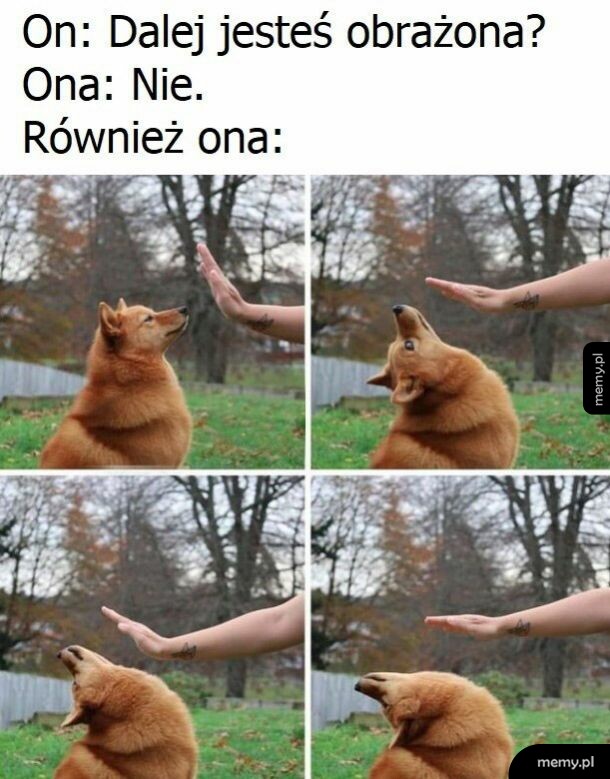 Obrażona dziewczyna