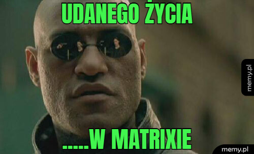 Udanego życia .....W matrixie