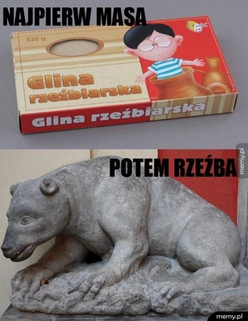 Najpierw masa, potem rzeźba