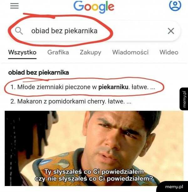 Obiad bez piekarnika
