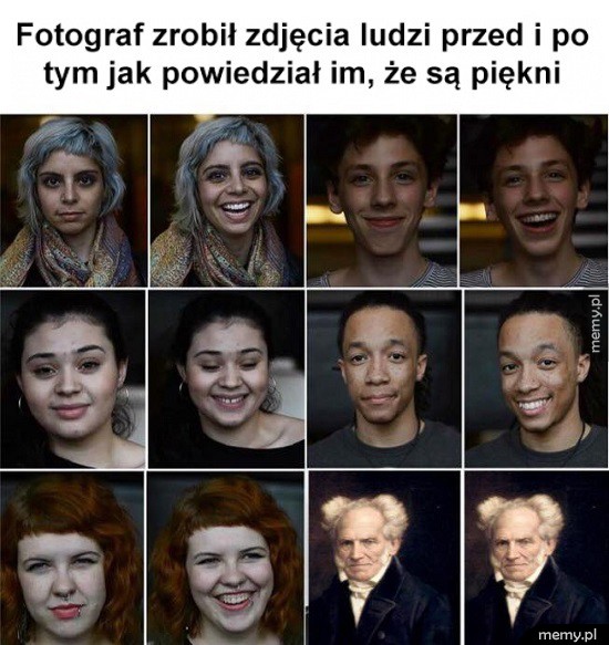 Szczery uśmiech