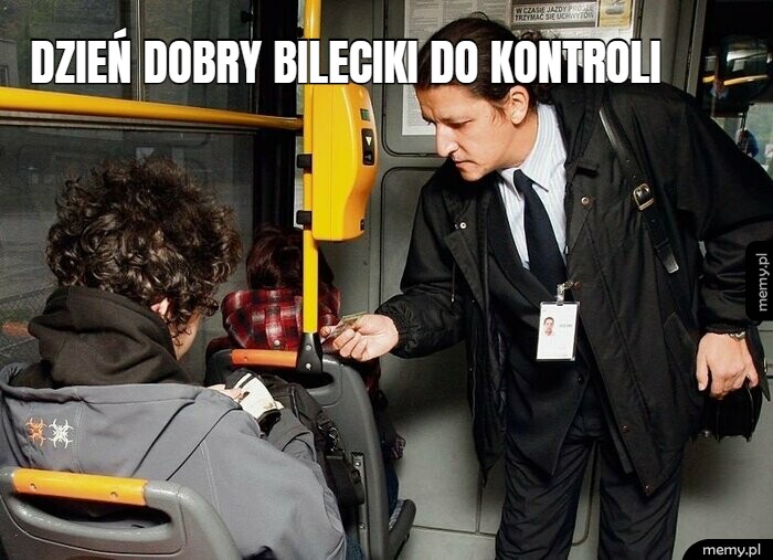 Dzień dobry bileciki do kontroli